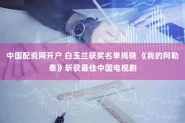 中国配资网开户 白玉兰获奖名单揭晓 《我的阿勒泰》斩获最佳中国电视剧